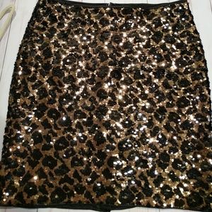 ❣️ Leopard Print Sequin Skirt